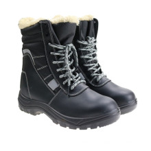 New design cold resistance safety boots Genuine leather upper Winter Wool Lining Steel Toecap safety boots